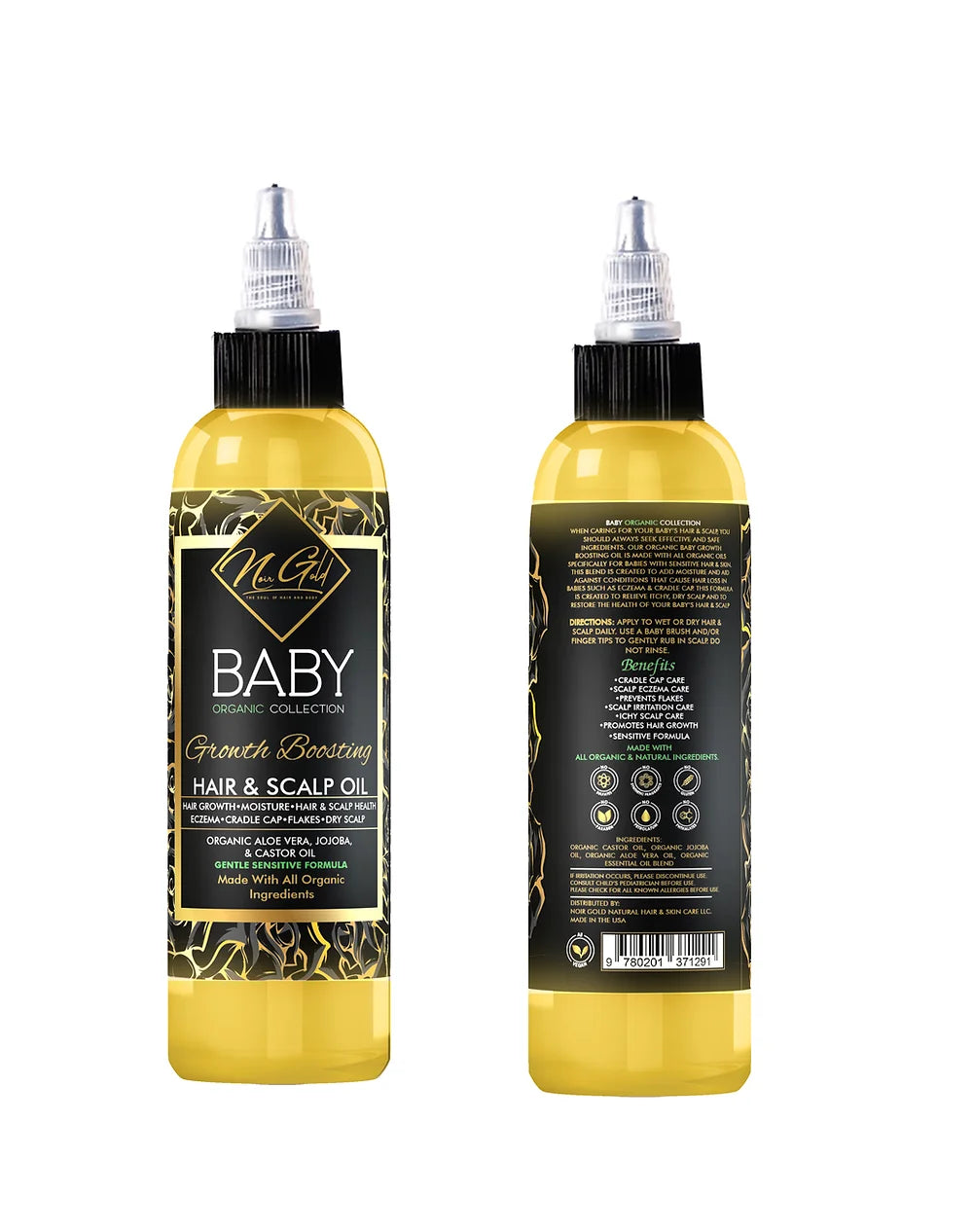 BABY ORGANIC Hair Growth Oil-Growth Boosting Hair Oil(cradle cap, scalp Eczema).