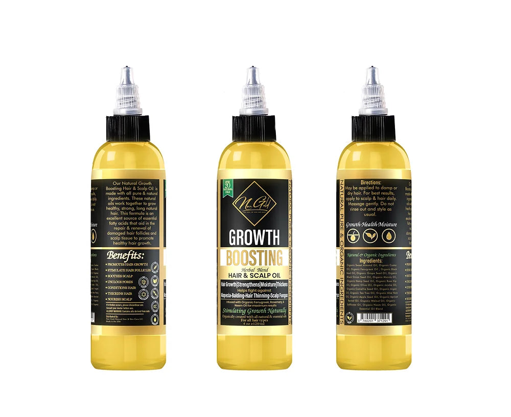 Organic Herbal Hair Growth Boosting Hair & Scalp Oil. Hair Growth Oil.